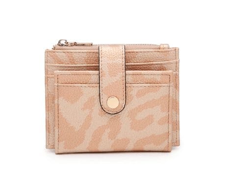 WL1904 Mini Snap Button Wallet & Cardholder w/ Zipper Pocket - MiMi Wholesale