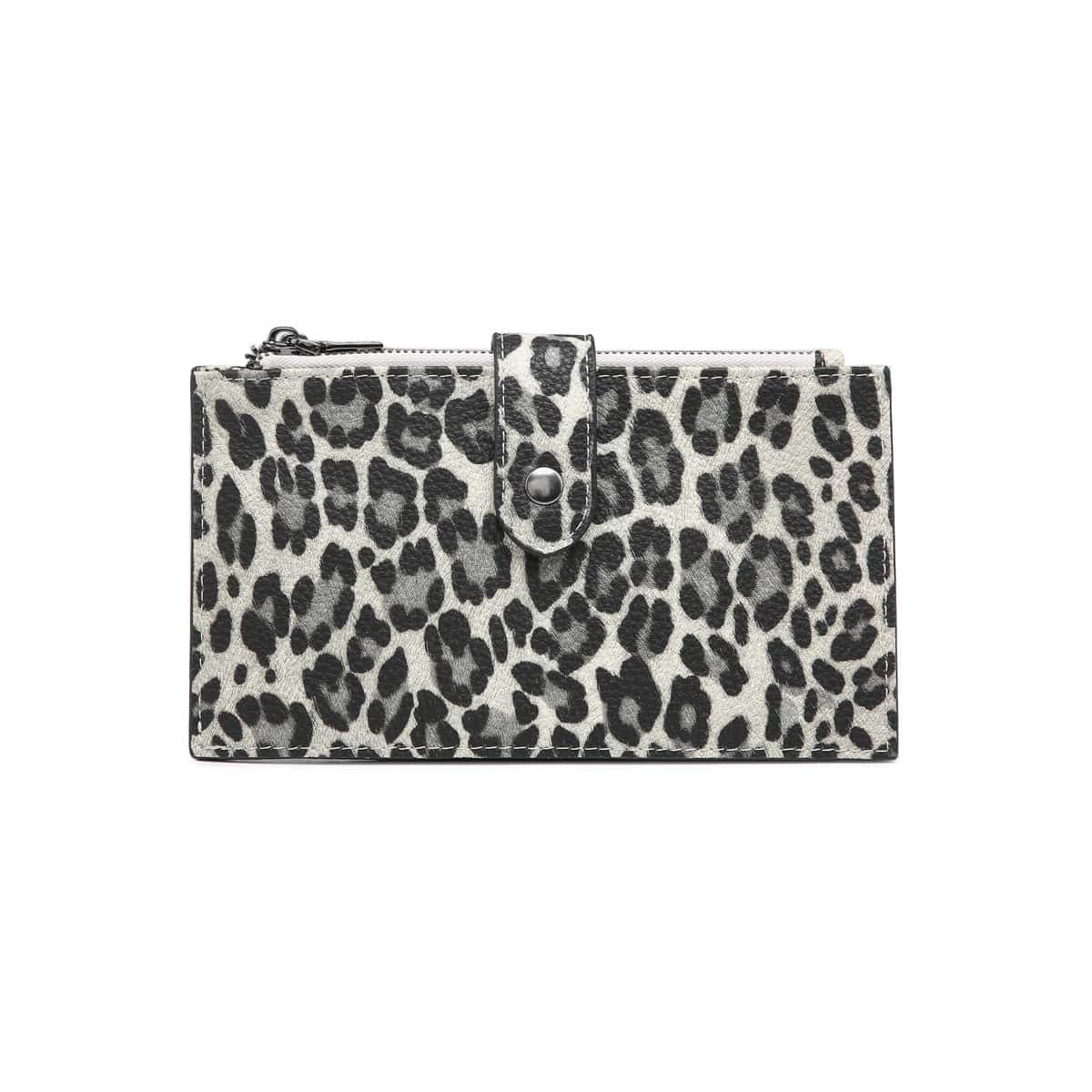 WL1969RF Two Compartment Snap Button Wallet w/ Zipper - MiMi Wholesale