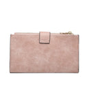 WL1969RF Two Compartment Snap Button Wallet w/ Zipper - MiMi Wholesale