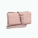 WL2230 Cadence Buckle Wallet/Clutch w/ Zip Top - MiMi Wholesale