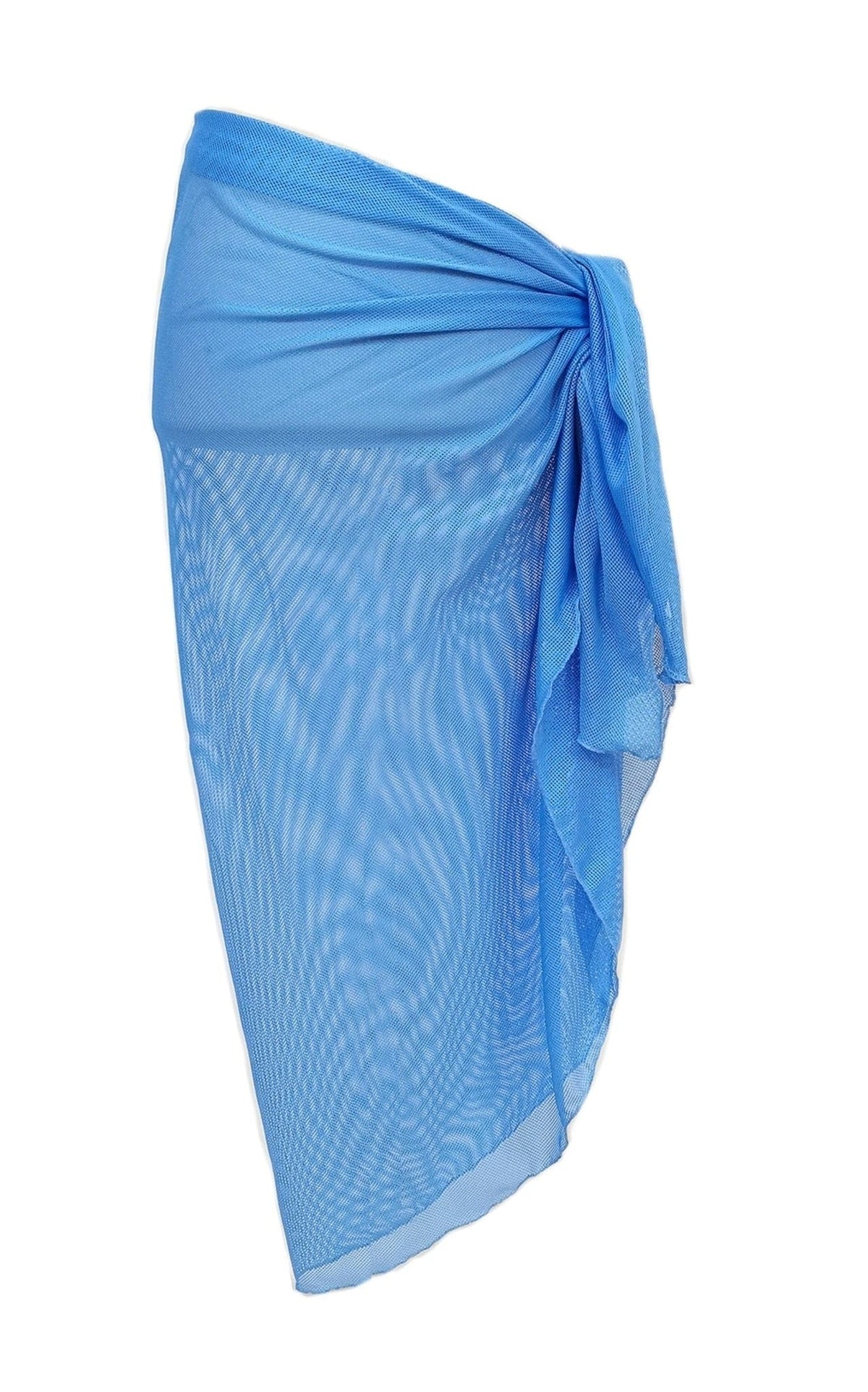WLS210175 Diana Solid Mesh Sarong - MiMi Wholesale