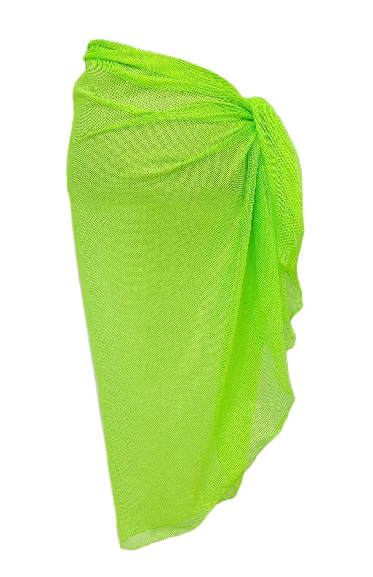 WLS210175 Diana Solid Mesh Sarong - MiMi Wholesale