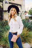 WU115 Wanda Woven Flapover Crossbody Bag Cell Phone Purse - MiMi Wholesale