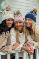 YJ2091 Audrey Leopard Pattern Pom Beanie - MiMi Wholesale