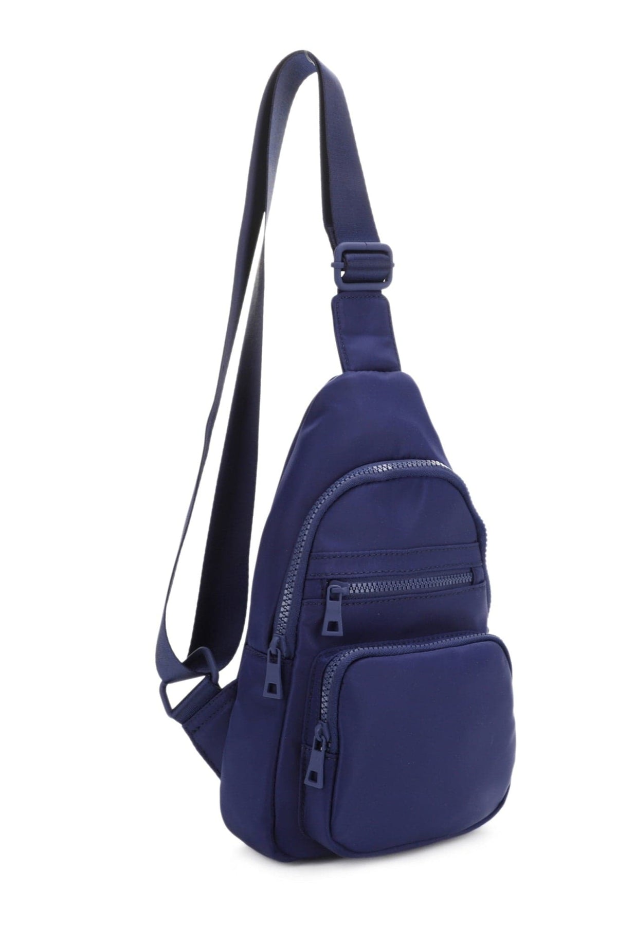 YL20534 Kristen Nylon Multi Pocket Sling Bag - MiMi Wholesale