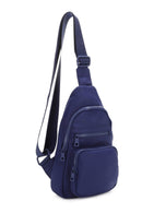 YL20534 Kristen Nylon Multi Pocket Sling Bag - MiMi Wholesale