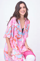 YLK310081 Sasha Swirl Print Kimono - MiMi Wholesale