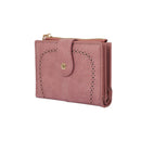 YX25766 Lena Vegan Leather Laser Cut Out Detail Wallet - MiMi Wholesale