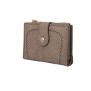 YX25766 Lena Vegan Leather Laser Cut Out Detail Wallet - MiMi Wholesale